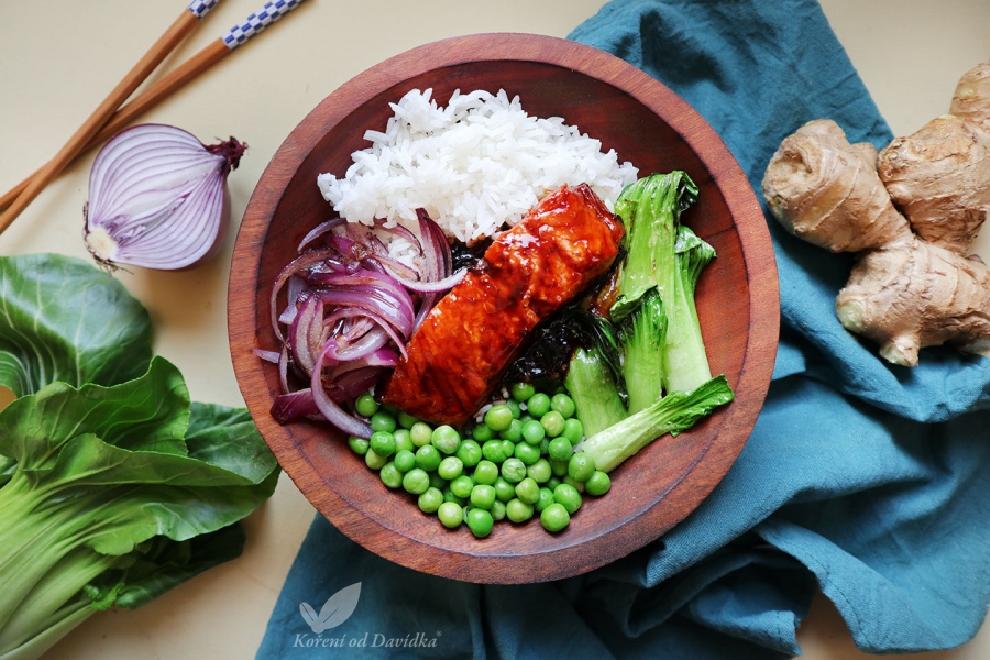  Teriyaki losos bowl